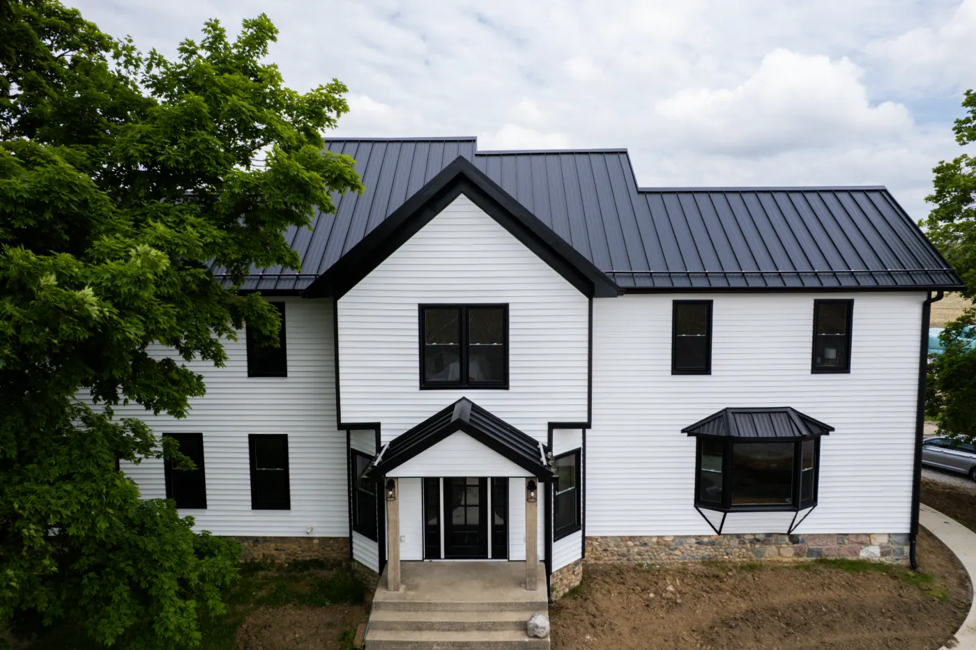 Fiber cement siding installed on a Prestwick home